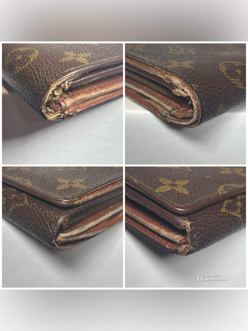 Louis Vuitton Vintage Monogram Tresor Wallet on Chain WOC Made in France RA0913 - Picture 9 of 11